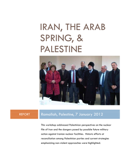 Iran, the Arab Spring, & Palestine