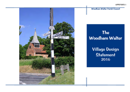 The Woodham Walter Village Design Statement