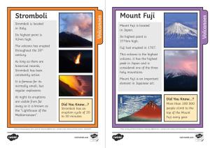 Mount Fuji Stromboli Is Located Mount Fuji Is Located in Italy