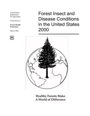 Forest Insect and Disease Conditions in the United States 2000