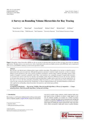 A Survey on Bounding Volume Hierarchies for Ray Tracing