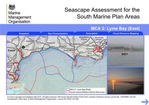Lyme Bay (East) Snapshot Key Characteristics Description Visual Resource Mapping
