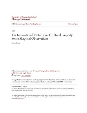 The International Protection of Cultural Property: Some Skeptical Observations