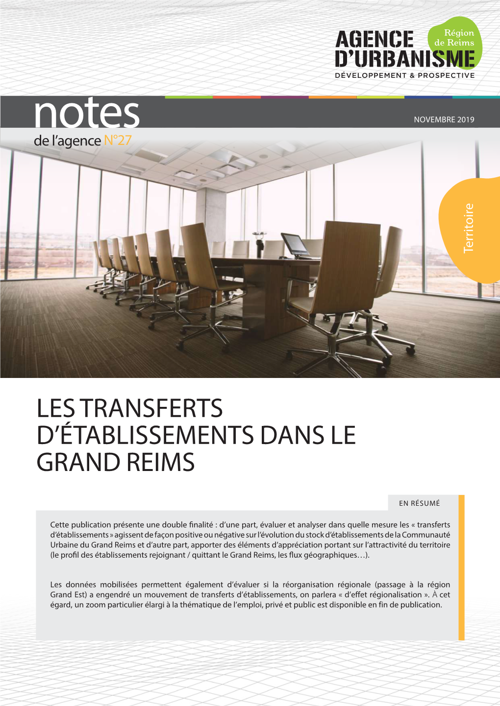 Note N°27 : Les Transferts D'établissements Dans Le Grand Reims