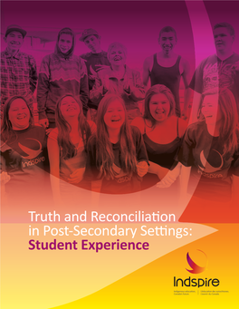 Truth and Reconciliation in Post-Secondary Settings: Student