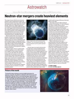 Neutron-Star Mergers Create Heaviest Elements