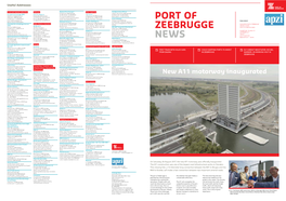Port of Zeebrugge News / 2 Newsletter Apzi & Mbz / September 2017 Port of Zeebrugge News / 3 Newsletter Apzi & Mbz / September 2017