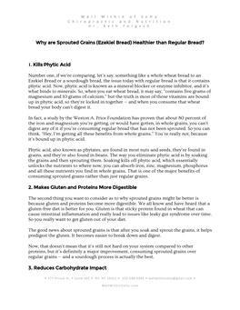 Why Are Sprouted Grains (Ezekiel Bread) Healthier Than Regular Bread?