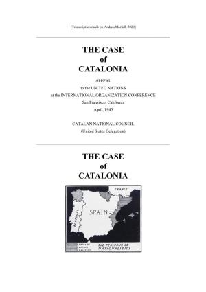 THE CASE of CATALONIA