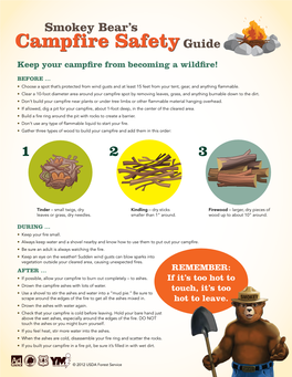 Smokey Bear Campfire Safety Checklist