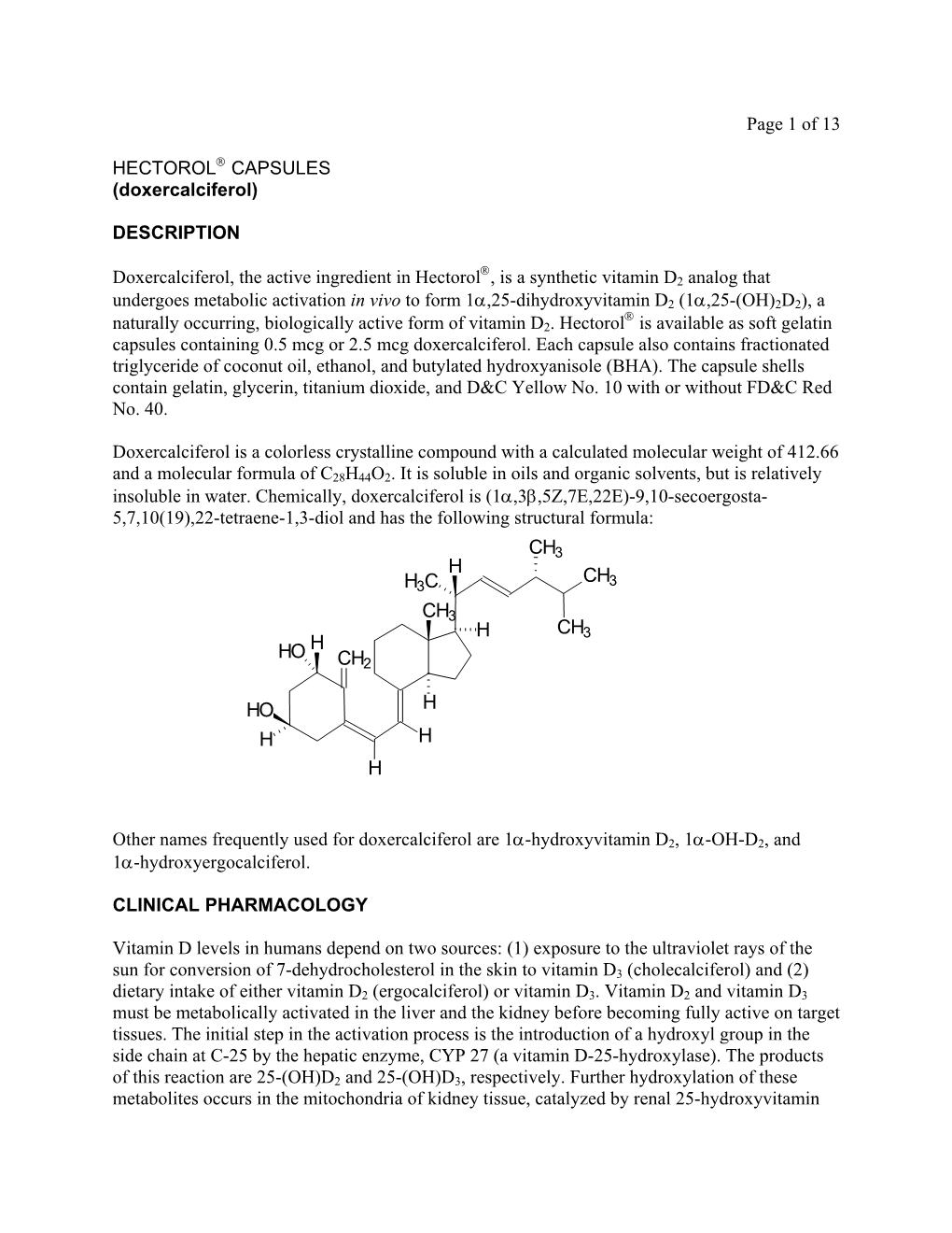 Doxercalciferol)