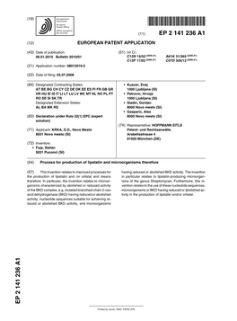 Process for Production of Lipstatin and Microorganisms Therefore