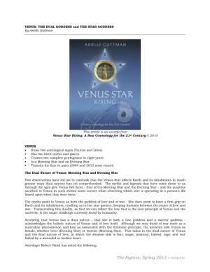 VENUS: the DUAL GODDESS and the STAR GODDESS by Arielle Guttman