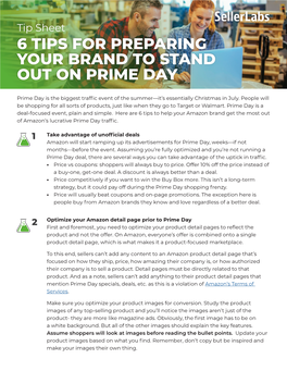 The 6 Tips for Preparing Your Amazon Brand to Stand out On