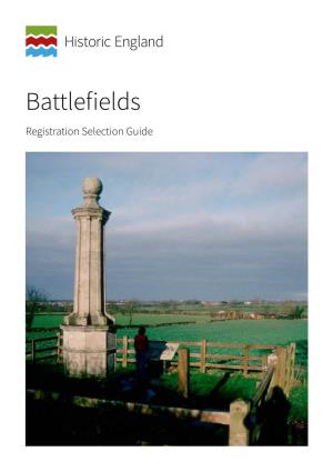 Battlefields Registration Selection Guide Summary