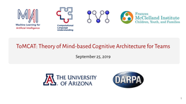 Tomcat: Theory of Mind-Based Cognitive Architecture for Teams