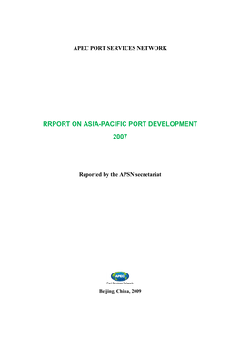 Report on Asia-Pacific Port Development 2007.Pdf