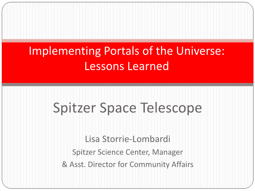 Spitzer Space Telescope