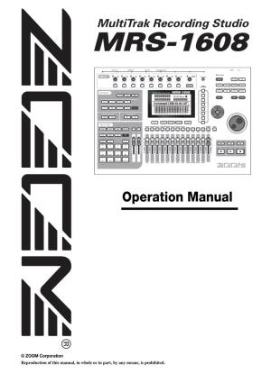 Download the MRS-1608(CD) User Manual in PDF Format