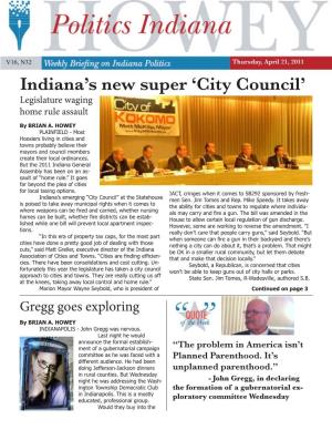 City Council’ Legislature Waging Home Rule Assault by BRIAN A