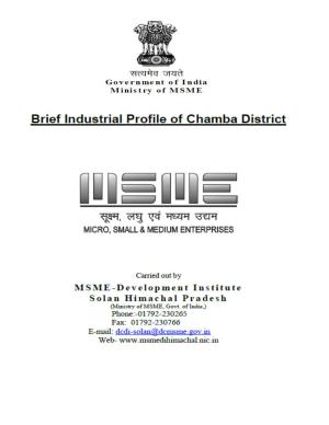 1. General Characteristics of the Chamba District