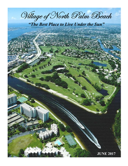 Village of North Palm Beach “The Best Place to Live Under the Sun”