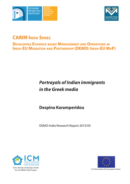 CARIM India Series Developing Evidence Based Management and Operations in India-EU Migration and Partnership (DEMO: India-EU Map )