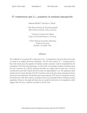 R4 Counterterm and E7(7) Symmetry in Maximal Supergravity