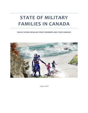 State of Military Families in Canada