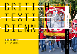 British Textile Biennial Programme 2019
