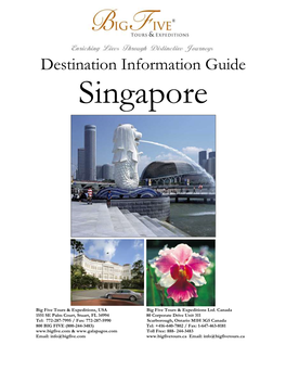 Destination Information Guide Singapore