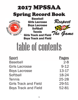Spring Record Book Record Book