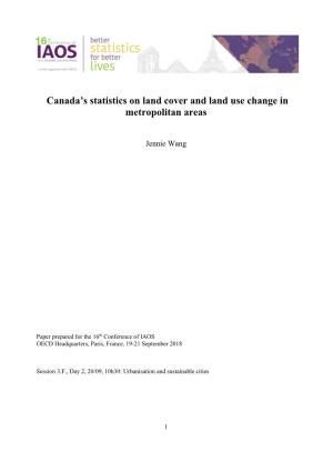 Canada's Statistics on Land Cover and Land Use Change In