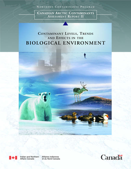 CONTAMINANT LEVELS, TRENDS and EFFECTS in the BIOLOGICAL ENVIRONMENT CANAD IAN AR C TIC CONT AMI N ANT S ASSESSMENT REP O R T II Chukchi Sea
