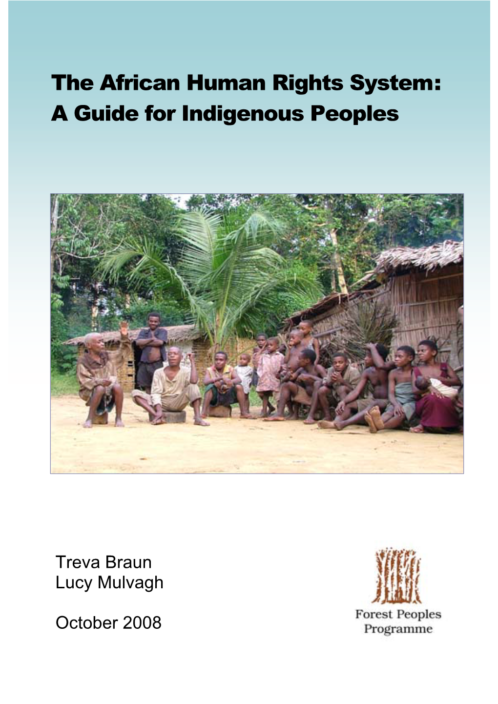 The African Human Rights System: a Guide for Indigenous Peoples