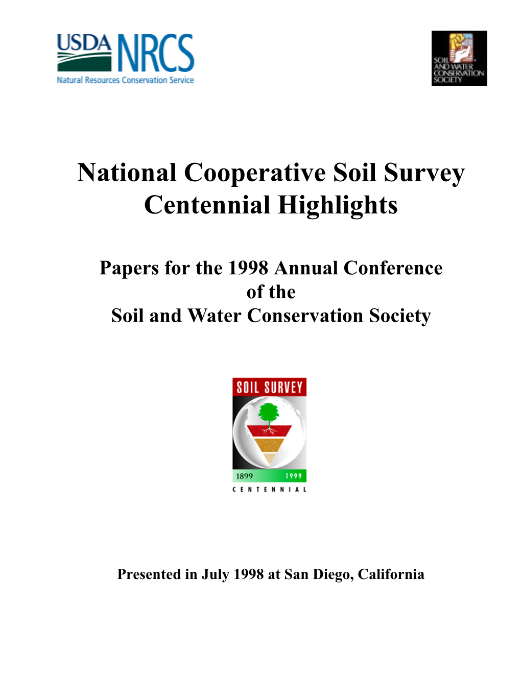 National Cooperative Soil Survey Centennial Highlights