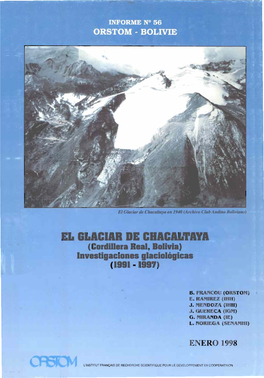 EL GLACIAR DE CHACALTAYA (Cordillera Real, Bolivia)