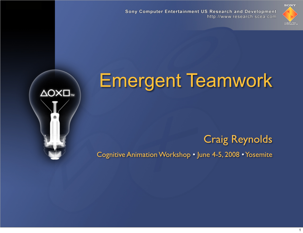 Emergent Teamwork