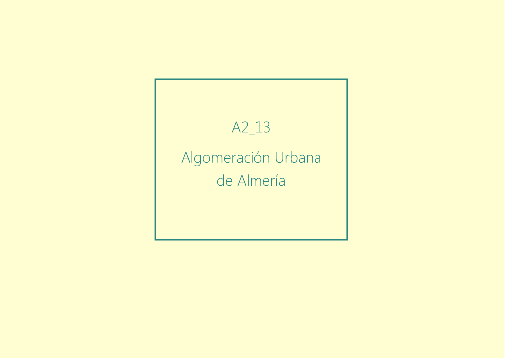 A2 13 Algomeración Urbana De Almería
