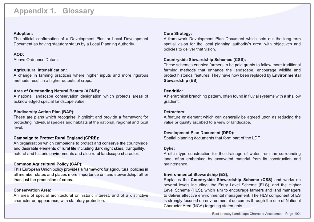 Appendix 1. Glossary