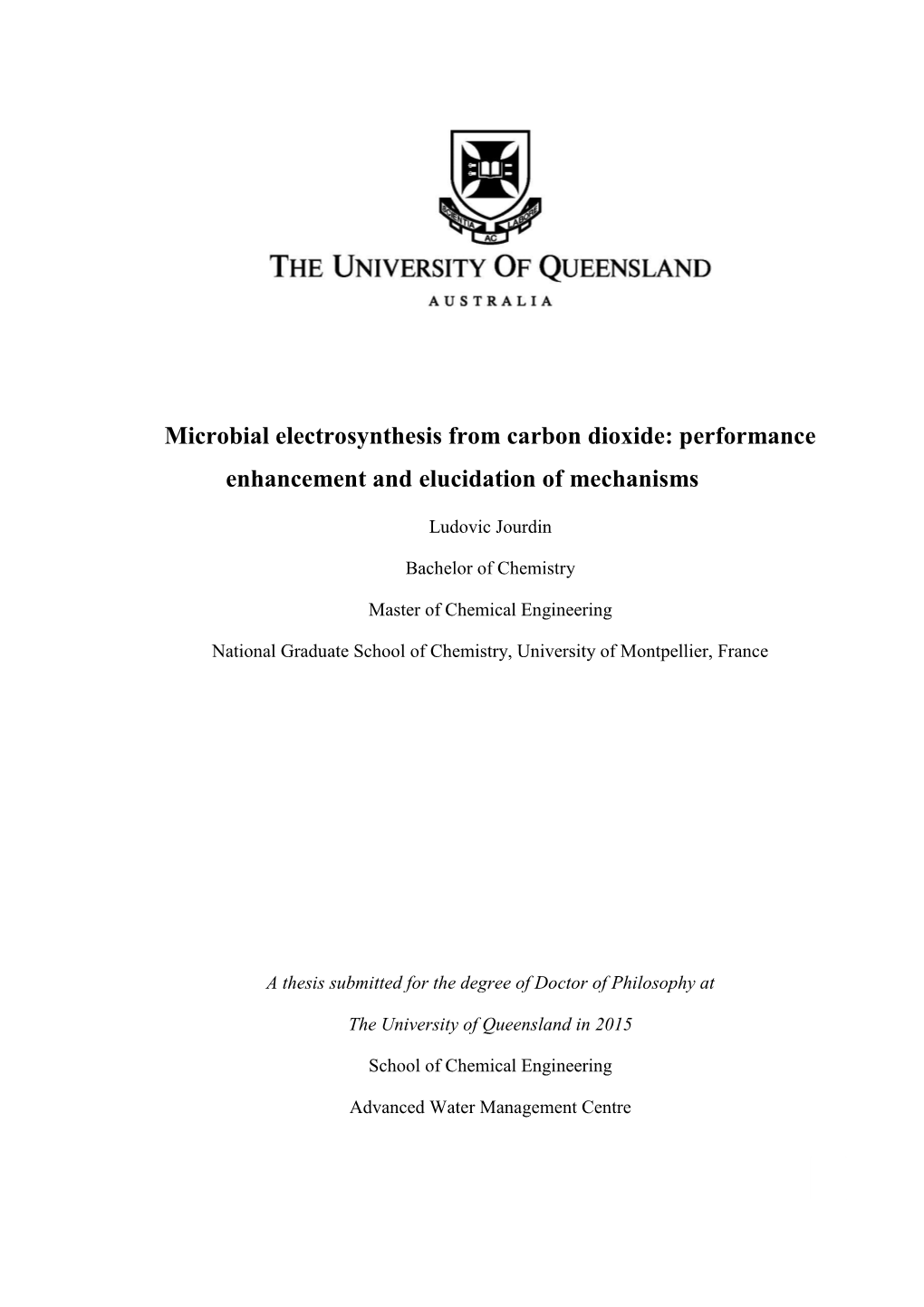 Microbial Electrosynthesis from Carbon Dioxide: Performance Enhancement and Elucidation of Mechanisms