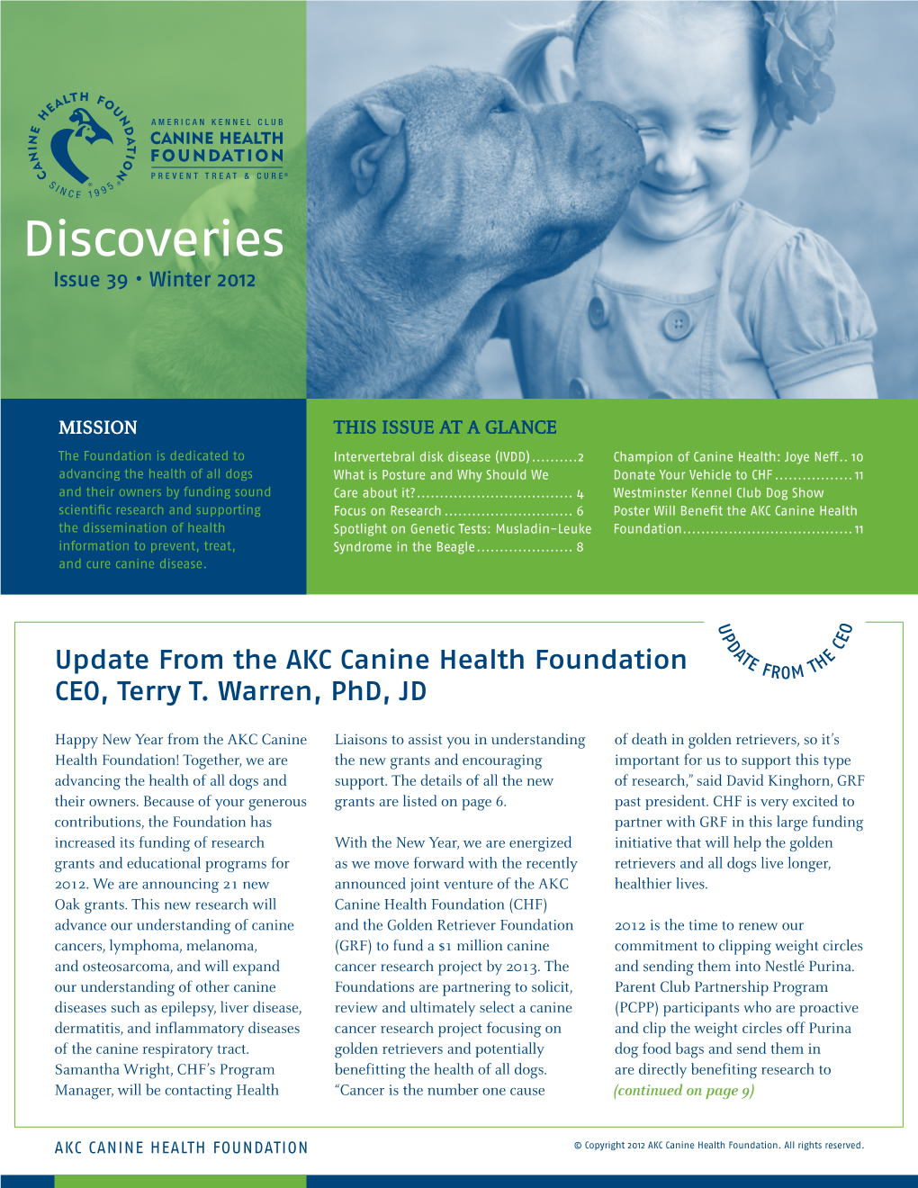 Discoveries Issue 39 • Winter 2012