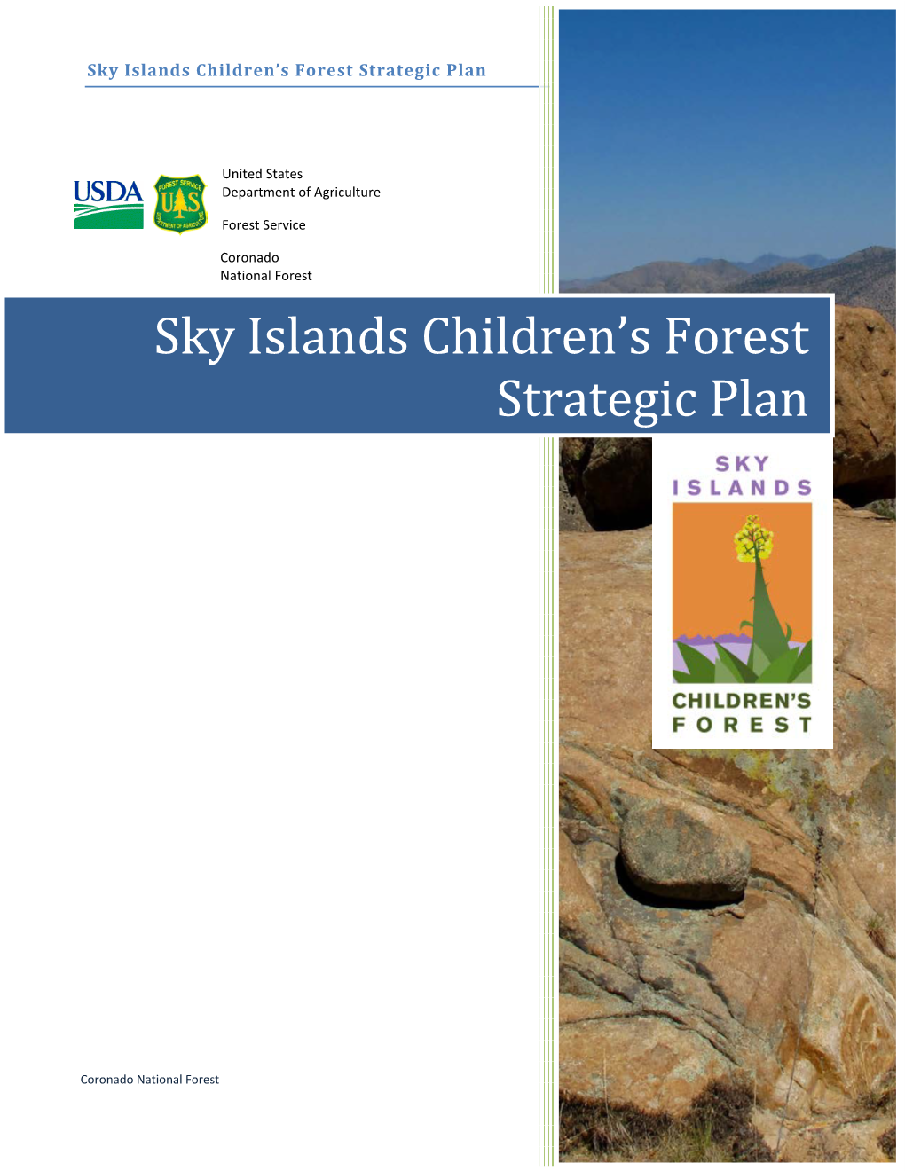 Sky Islands Children's Forest Strategic Plan