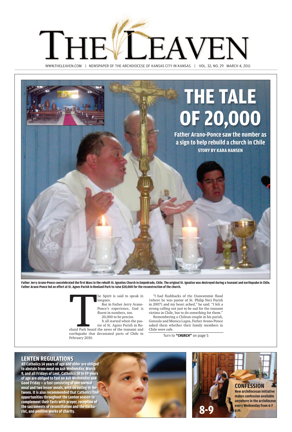 The Tale of 20,000 Father Arano-Ponce Saw the Number As a Sign to Help Rebuild a Church in Chile Story by Kara Hansen