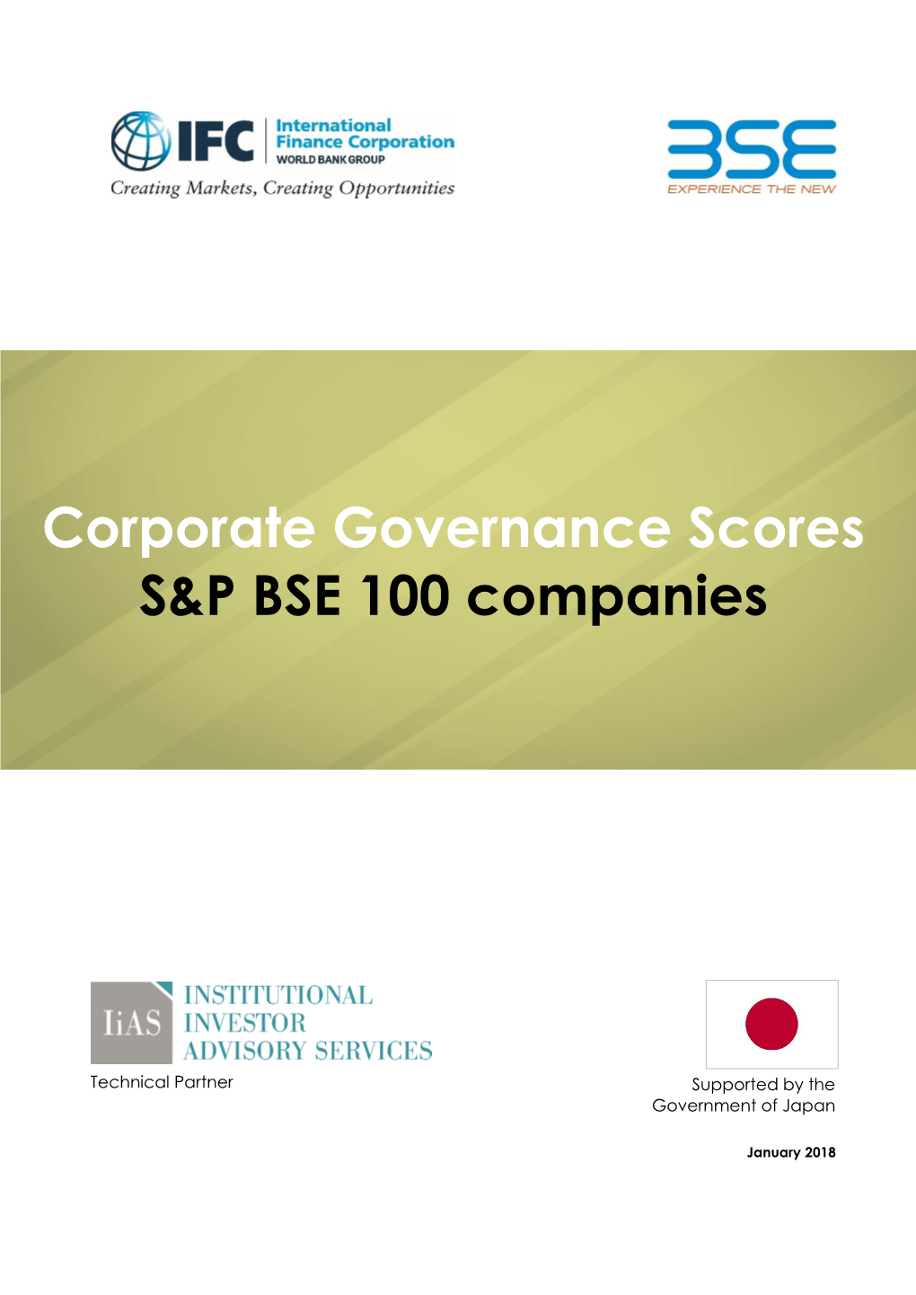 Corporate Governance Scores S&P BSE 100 Companies