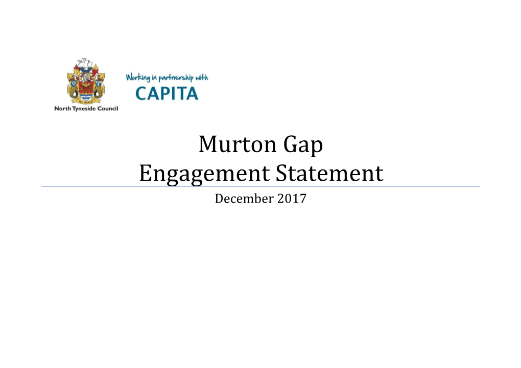 Murton Gap Engagement Statement December 2017