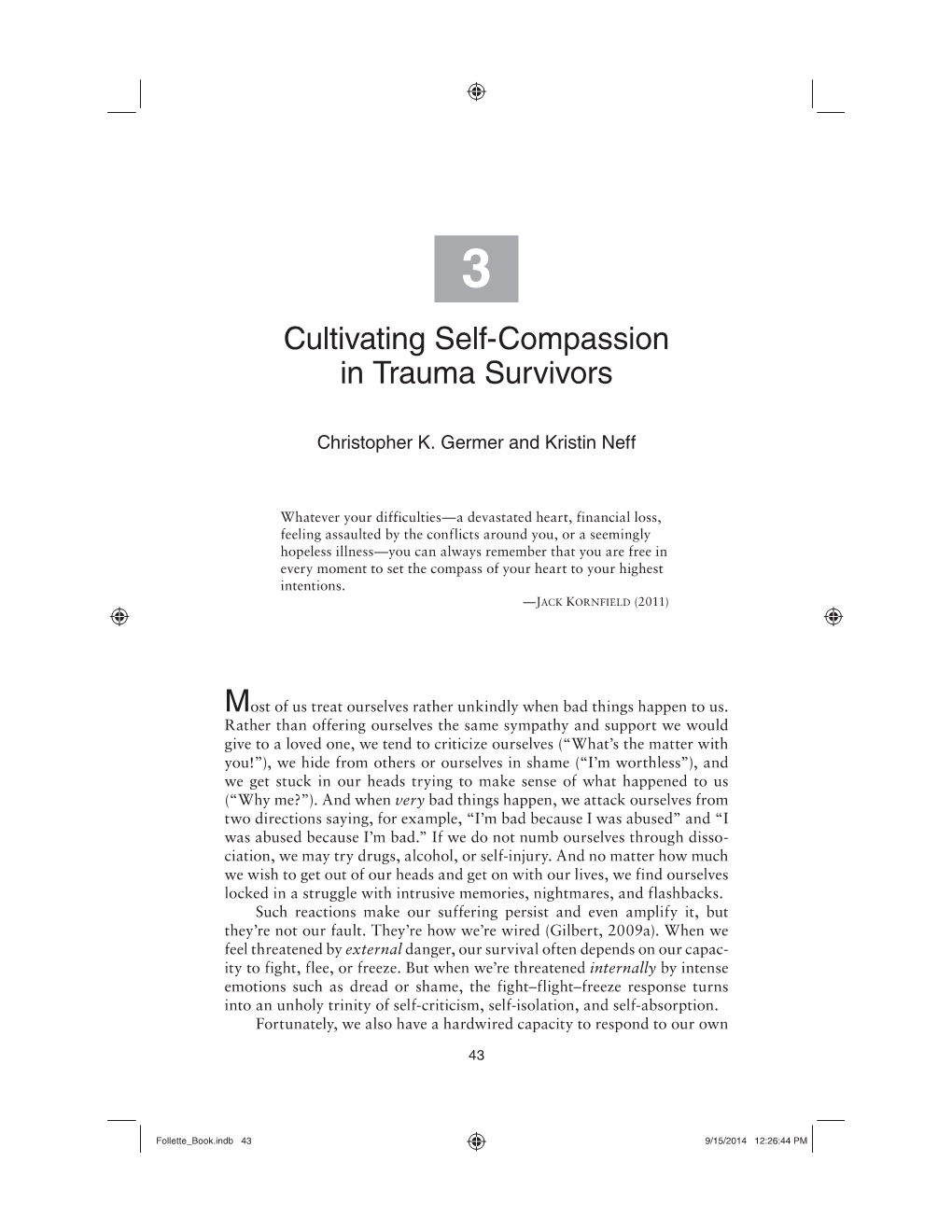 Cultivating Self-Compassion in Trauma Survivors