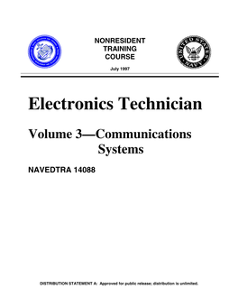 Electronics Technician Vol 3