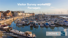 Visitor Survey Workshop Ramsgate
