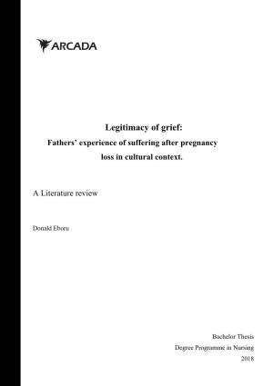 Donald Thesis Legitimacy of Grief.Pdf